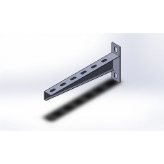 Настенный кронштейн усиленный высокой нагрузки 330мм S=2,5 мм основание (150х40х6,0) горячеоцинкованный НКУгц(вн)-300