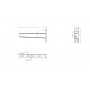 Настенный кронштейн усиленный высокой нагрузки 230мм S=2,5мм основание (120х40х6,0) оцинкованный НКУ(вн)-200