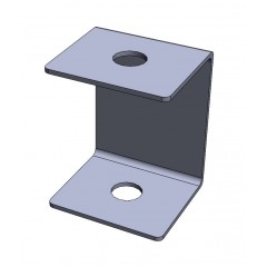 Кронштейн потолочный С-образный горячеоцинкованный КППЛСгц