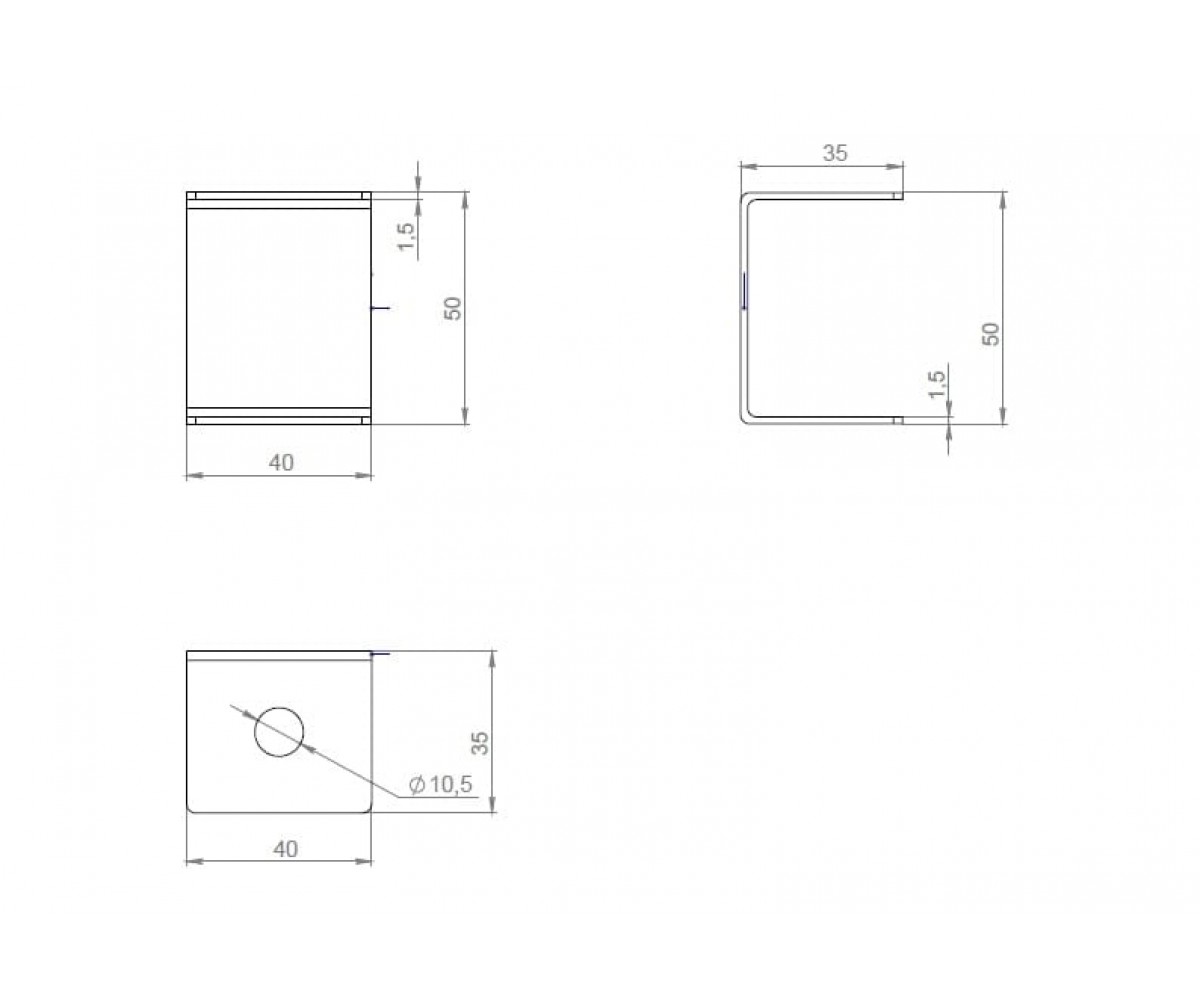Кронштейн потолочный С-образный горячеоцинкованный КППЛСгц