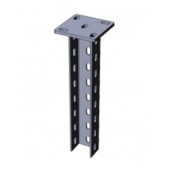 Стойка потолочная сварная (70х50х4,0) увеличенное основание (120х120х8,0) 2900 мм СПСУ7хк(свн)-2900 холоднокатаная