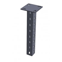 Консоль вертикальная усиленная (50х50х3,0) основание (120х120х6,0) 2900мм КВУгц(свн)-2900 горячеоцинкованная