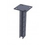 Стойка потолочная сварная сдвоенная (35х30х1,5) увеличенное основание (120х120х4,0) 2300мм СПСУ2н(мн)-2300 нержавеющая сталь AISI 304