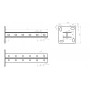 Стойка потолочная сварная сдвоенная (35х30х2,0) увеличенное основание (120х120х4,0) 750мм СПСУ2эц(сн)-750 электрохимическое цинкование