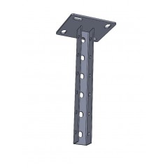 Стойка потолочная сварная (37х30х2,5) увеличенное основание (120х120х4,0) 2300мм СПСУэц(вн)-2300 электрохимическое цинкование
