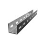 Швеллер перфорированный по двум сторонам ПШВ2н-100х40-2,5-3000 нержавеющая сталь AISI 304