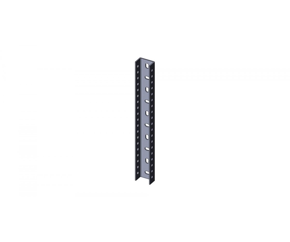 Швеллер перфорированный по трем сторонам холоднокатаный (основ, 17х10,5-40, борт 8,5-20) ПСЛхк-48х29-1,5-3000