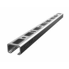 Профиль перф. С-образный оцинкованный (перф. круг прямоугольник малый CabLiderRapid) ПЛ-С(кпм)-30х20-2,0-2000