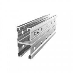 Страт-профиль двойной (траверса) усиленный ребрами жесткости с зубчатой накаткой нержавеющая сталь СП2н-41х41-2,0-5800 AISI 304