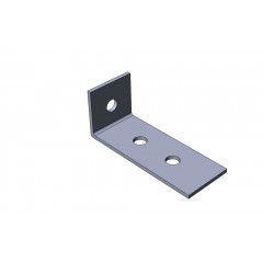 Пластина монтажная L-образная 1+2 отверствия ПМ MSA603