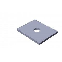Пластина монтажная  1 отверстие ПМ MSA501