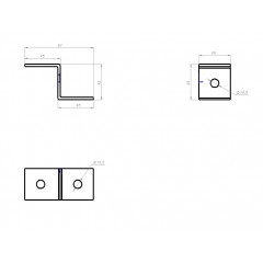 Пластина Z-образная 2 отверстия ПМ MSZ 700