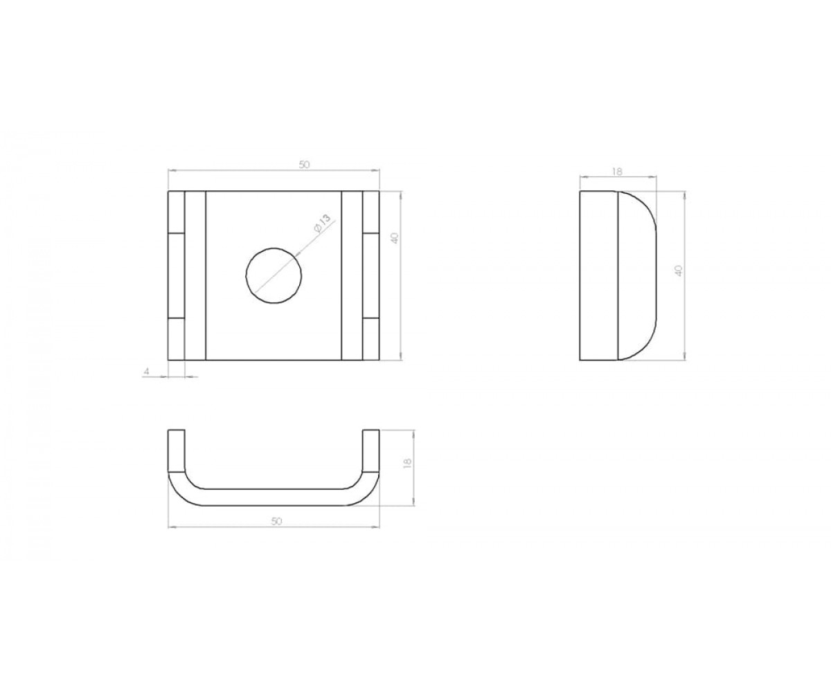 Седельная Шайба холоднокатанная (S-4,0мм) (круг 13мм)(50х18х4,0) СЕДШхк-13