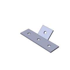 Пластина монтажная T-обр, 4 отверстия с углом 45 градусов нержавеющая сталь ПМн MSA617 AISI 304