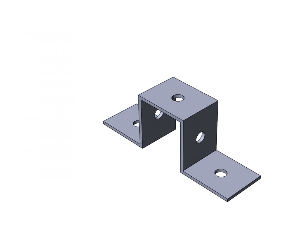 Пластина монтажная горячеоцинкованная для профиля 41х21 ПМгц MSU800 ЛИДЕР