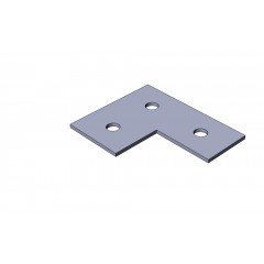 Пластина монтажная Г-обр, 3 отверстия горячеоцинкованная ПМгц MSF506