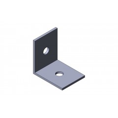 Пластина монтажная L-образная 1+1 отверствия холоднокатанная ПМхк MSA600