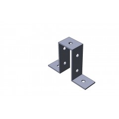 Пластина монтажная для сдвоенного профиля горячеоцинкованная 41х41 ПМгц MSU802