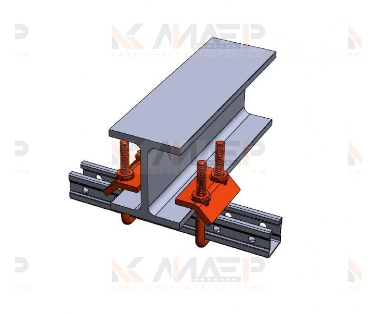 Зажим Балочный (21-41-82) 8мм М10 электрохимическое цинкование ЗБэц-41х82 (уп. 20 шт)