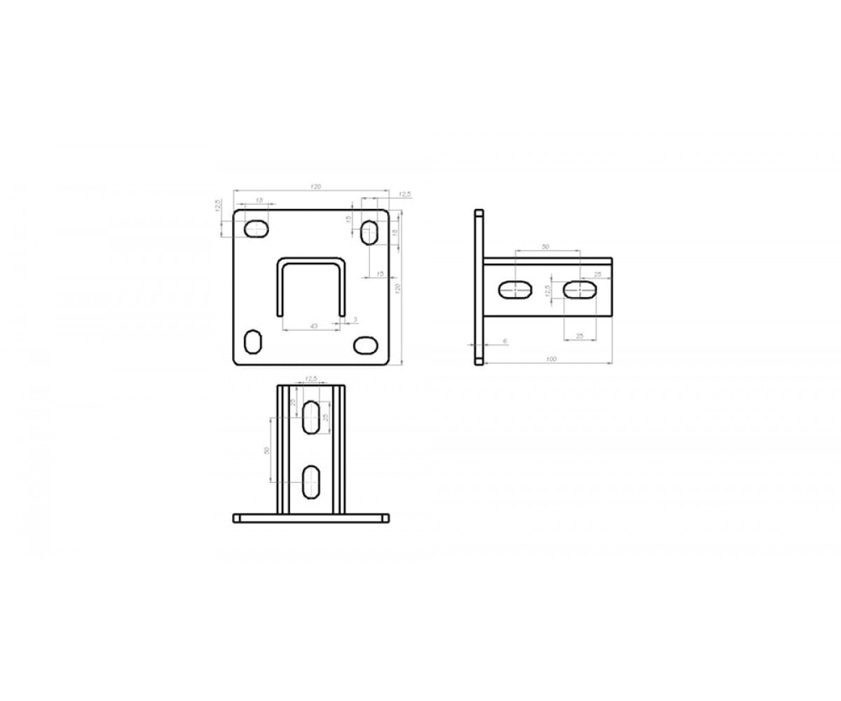 Плита потолочная одноканальная электрохимическое цинкование ПМэц MBP309/2