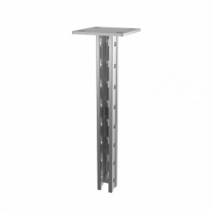 Консоль вертикальная усиленная "Strut" (41х41х1,5) основание (120х120х6) 300мм горячеоцинкованная КВУС1гц(мн)-300