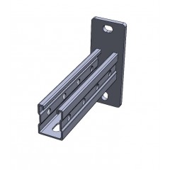 Настенный кронштейн усиленный "Strut" (41х52х2,5)  основание (160х60х8) 750мм НКУС52(вн)-750